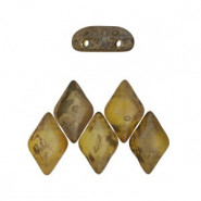 Matubo GemDuo Perlen 8x5mm Matte - Dk Jonquil - rembrandt